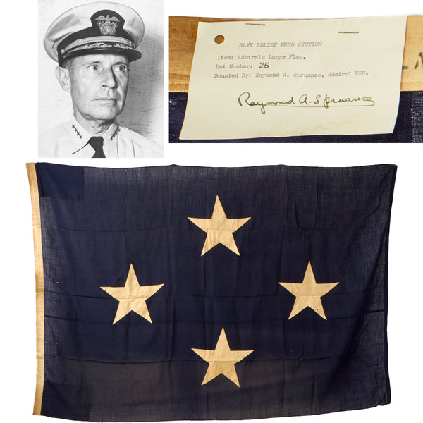 Original U.S. WWII Navy “Quiet Warrior” Admiral Raymond Spruance's