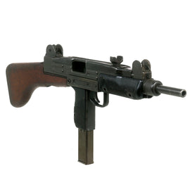Original Israeli Six-Day War UZI Display Submachine Gun dated 1961 with Wood Stock & Magazine - Serial 83776