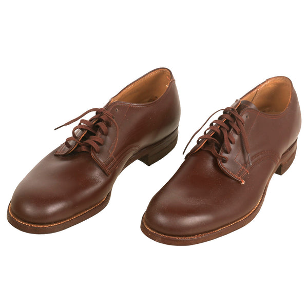 army dress blue shoes Thorogood Poromeric Academy Oxford Shoes in Black