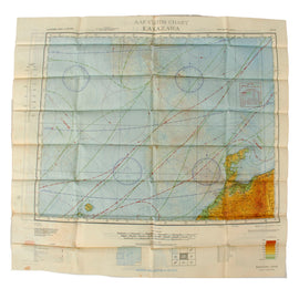 Original U.S. WWII 1943 Army Air Forces AAF Escape & Evasion Map Lot - Kanazawa NJ 53 / Sendai NJ 54 - 3 Double-Sided Charts