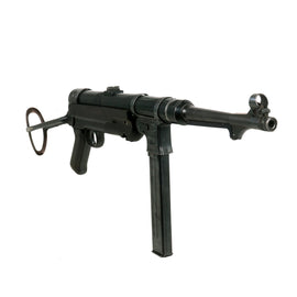 Original German WWII 1942 dated MP 40 Display Gun by Steyr with Live Barrel and Magazine - Maschinenpistole 40