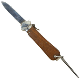 Original German WWII Luftwaffe Gravity Knife by Solinger Metallwaren Fabrik with Waffen Proof - SMF