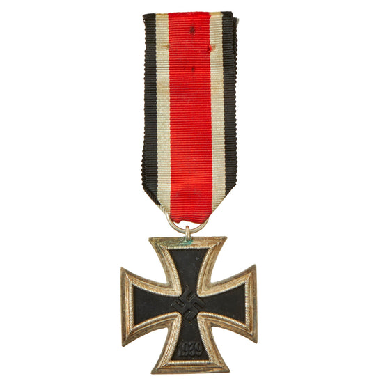 Original Excellent German WWII Wehrmacht Iron Cross 2nd Class 1939 with Ribbon - Unmarked - EKII Original Items