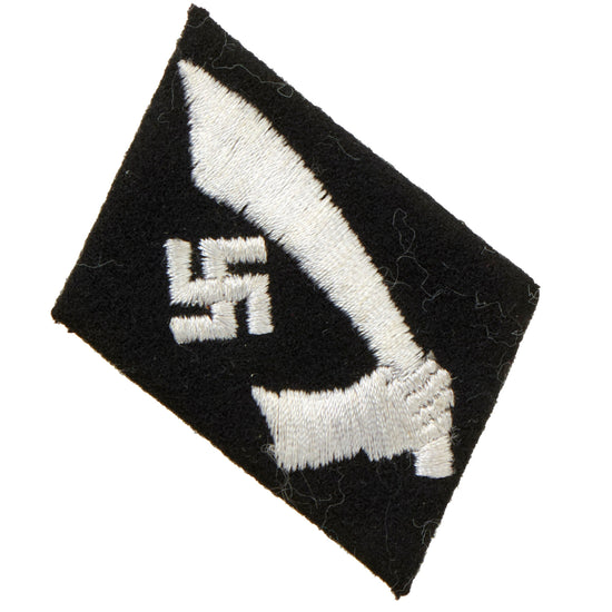 Original German WWII Croatian 13th Waffen SS Mountain Division "Handschar" Right Side Collar Tab - Unissued Original Items