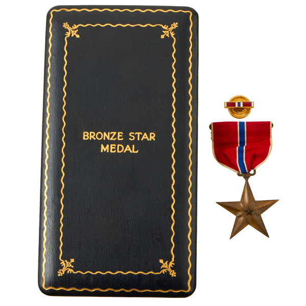 Original U.S. WWII Bronze Star & Purple Heart with Cluster Medal