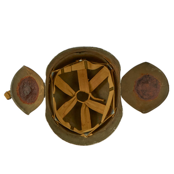 Original U.S. WWII USAAF Bomber Crew M3 Steel FLAK Helmet