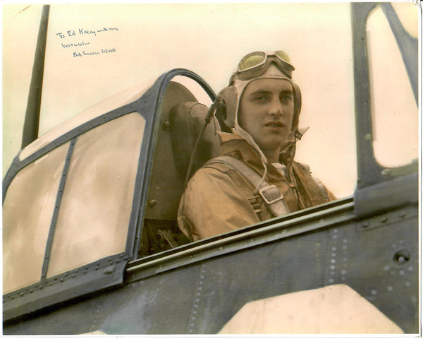 Original U.S. WWII Navy F6F Hellcat Fighter Pilot Robert Soracco