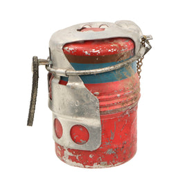 Original Italian WWII Model 35 Red Devil Grenade by Societa Romana - Bomba a Mano Mod. 35 - Dated 1990