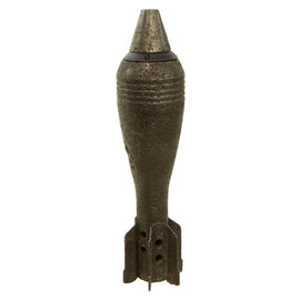 Original Soviet WWII Inert 50mm Mortar Round with Fuze