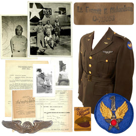 Original U.S. WWII Tuskegee Airman Lt. Everett E. Richardson Uniform & Extensive Ephemera Grouping - 616th Bomb Squadron, 477th Bomb Group, Stateside Service