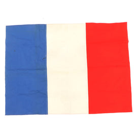 Original French WWII Era Tricolor Multi-Piece French National Flag - 27½ x 38”