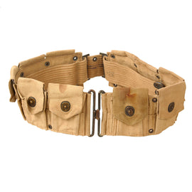 Original U.S. WWI Service-Worn M1910 Cartridge Belt - Most Unit-Marked