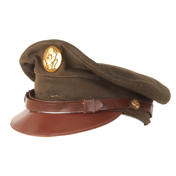 Original U.S. WWII US Army Enlisted Winter Service Crusher Cap