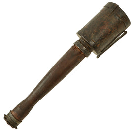 Original Imperial German Early Inert M1915 Brennzunder Stick Grenade - Replaced Handle - Stielhandgranate