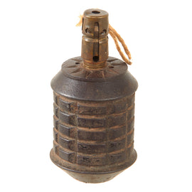 Original Japanese WWII Type 97 Inert Fragmentation Hand Grenade with Fuse - Dated 1941