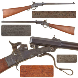 Original U.S. Civil War Excellent Maynard Second Model Percussion Cavalry Carbine in .50 Caliber Dated 1865 with Stock Cartouches - Serial 22740