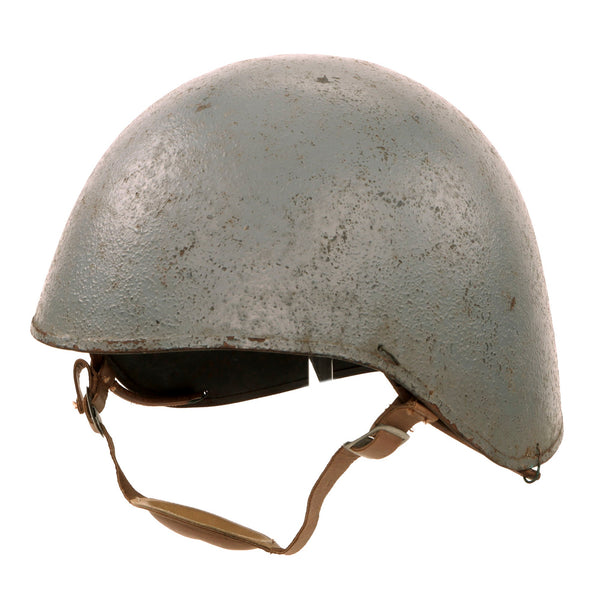 Original U.S. WWII Navy USN MK2 Talker Flak Helmet with Chin Strap