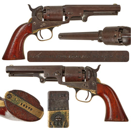 Original U.S. Civil War Manhattan Firearms Series III Navy Percussion Revolver with 5" Barrel - Matching Serial 18576