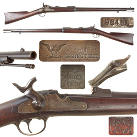 Original U.S. Springfield Trapdoor Model 1873/84 Updated Cadet Rifle with Standard Ram Rod Made in 1878 - Serial 96469