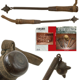 Original German WWI Spring Handle Trench Raiding Mace with Canvas Lanyard by Frederich Kottenhoff of Gevelsberg - Similar Example in Book At Arm's Length Volume 1 & Featured in Upcoming Volume III