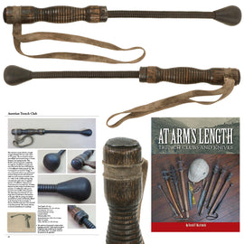 Original Austro-Hungarian WWI Spring Handle Trench Raiding Mace with Original Leather Lanyard - Featured in “At Arms Length: Trench Clubs & Knives” Volume I by David F. Machnicki