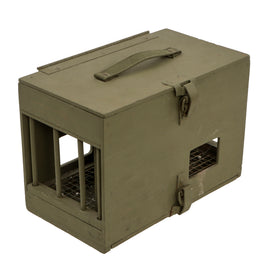Original U.S. WWII Army Messenger Pigeon PG-102/CB Wooden Carrier Box