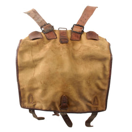 Original France WWI French Model 1893 l'Havresac Pack with Mess Kit and Tin Cup