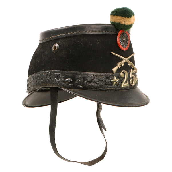 Original Swiss WWI Shako Helmet Marked to the 25th Infantry