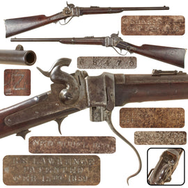 Original U.S. Civil War Sharps New Model 1859 Saddle Ring Carbine with Confederate C&R Capt. Louis Zimmer Attributed “Z” Reissue Mark, Serial No. 68470