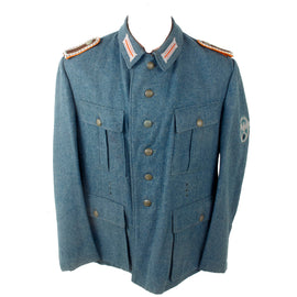 Original German WWII Gendarmerie Rural Police Oberwachtmeister NCO's Late Pattern M36 Field Tunic - Dated 1944
