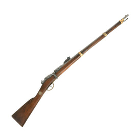 Original French MLE 1866-74 M80 Brass Mounted Gras Camel Short Rifle by St. Étienne Serial F 92655 - dated 1871