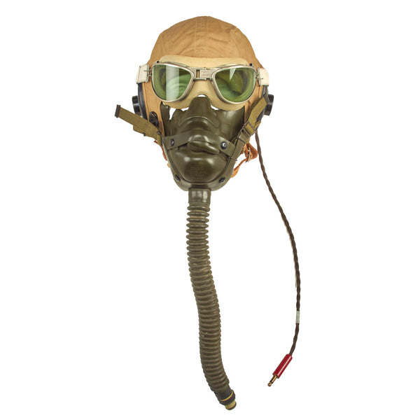 Original U.S. WWII Army Air Force Aviator Flight Helmet Set