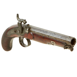 Original British Officer's Rifled Percussion Pistol by Darmen of London with Half-cock Safety & Captured Ramrod - Circa 1830