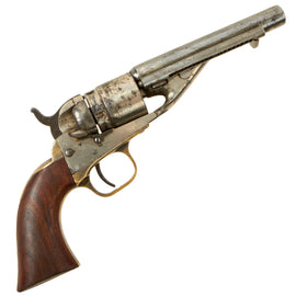 Original Rare U.S. Indian Wars Colt M-1862 Pocket Navy .38 Rimfire Factory Converted Revolver made in 1872 - Serial 45236