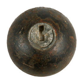 Original U.S. Civil War Federal Bormann Fused 12lb Inert Cannon Ball