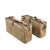 Original Rare German WWII Late War MG34 / MG42 Ammunition Box Carrying Bag Set with Boxes - Post War Reworked Straps Original Items