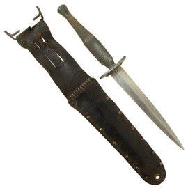 Original U.S. WWII USMC Marine Raider Stiletto Dagger by Camillus with M6 Sheath