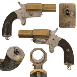Original French WWI Model 1917 Flare Signal Pistol with Flaming Bomb Stamps - Serial 185