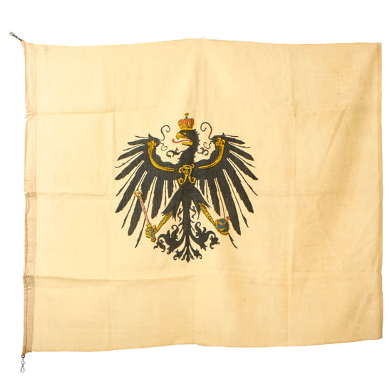 Original Imperial German WWI Era Ceremonial Reprint State flag of the Kingdom of Prussia (1701–1750) - 42” x 48 ½” Original Items