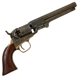 Original Excellent U.S. Civil War Colt M1849 Pocket Percussion 6" Barrel Revolver with Cylinder Scene made in 1860 - Matching Serial 179233