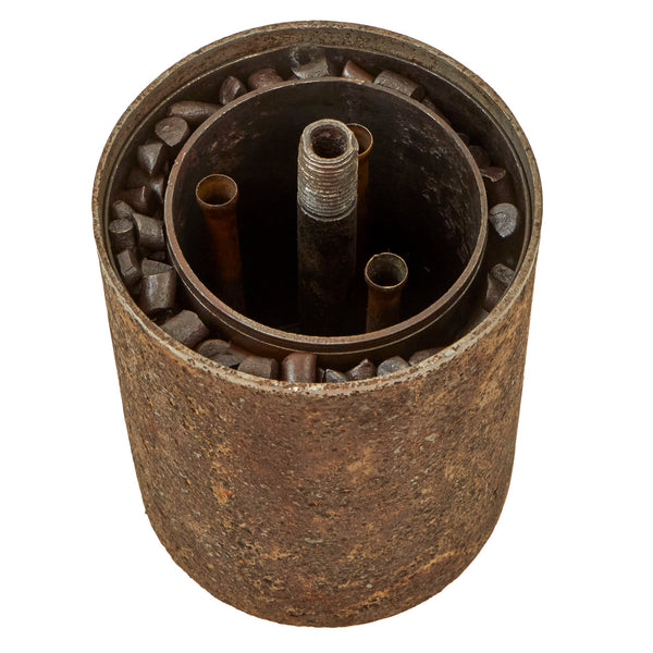 Original WWII German Bouncing Betty S-Mine with Rare Triple Fuse