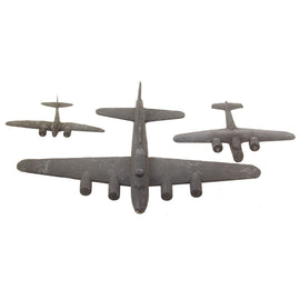 Original U.S. WWII German Japanese Dornier 17z & Jap Nick Trainer Recognition Model Airplane Lot by Cruver & One Unmarked - Dated 1942 & 1944