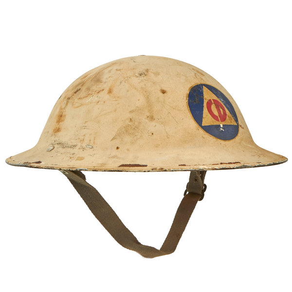 Original U.S. WWII M1917A1 Kelly Civil Defense Helmet with Liner