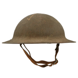 Original U.S. WWI M1917 Helmet with Liner & Chinstrap - Size 7¼