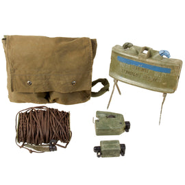 Original U.S. Vietnam War Era M68 Claymore Mine Training Kit with Canvas Carry Bag - Inert
