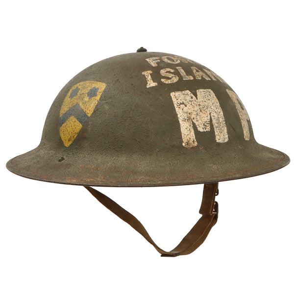 Original U.S. WWII Ford Island Military Police M1917A1 Kelly