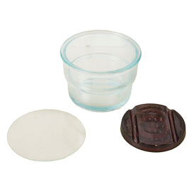 Original WWII German Inert Glass Mine with Molded Glass Pressure Plate & Thin Glass Cover - Glasmine 43