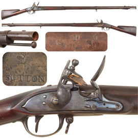 Original War of 1812 Rare U.S. Model 1808 Flintlock Contract Musket by Waters & Whitmore of Sutton, MA - Dated 1813