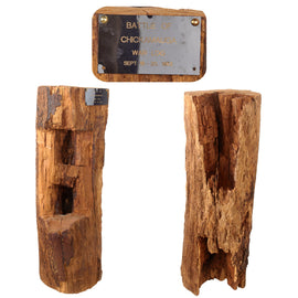 Original U.S. Civil War Battle of Chickamauga “War Log” with Two Bullets Embedded