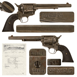Original U.S. Colt .32-20 W.CF. Single Action Army Revolver Made in 1895 with 7 1/2" Barrel and Factory Letter - Serial 162499
